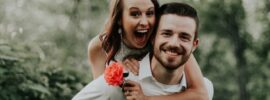 couple smiling