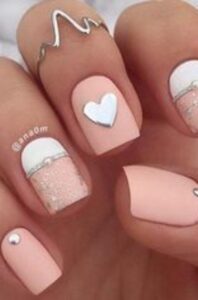 gorgeous valentine day nail art designs